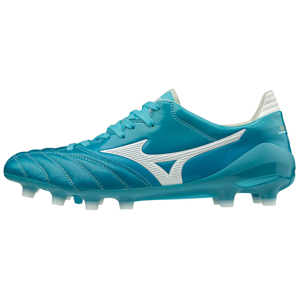 Botas de Futbol Mizuno MORELIA NEO II JAPAN Hombre Azules Turquesa/Blancas Outlet SAVH-79305